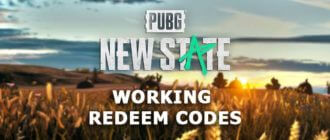 Redeem codes for PUBG NEW STATE